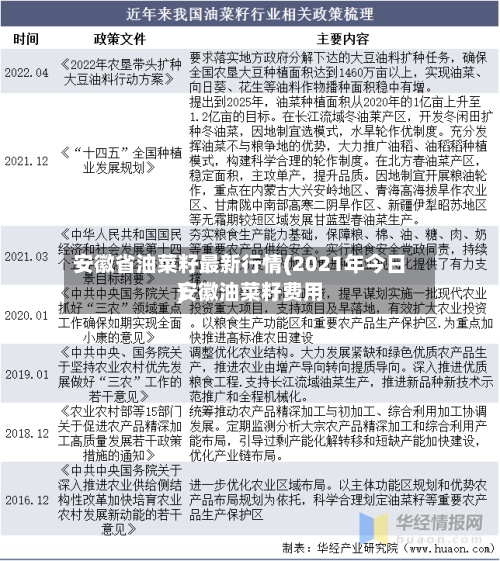 安徽省油菜籽最新行情(2021年今日安徽油菜籽费用
)-第3张图片