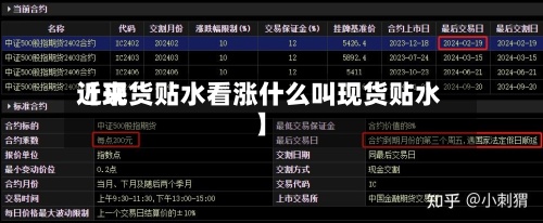 近来【现货贴水看涨什么叫现货贴水】-第2张图片