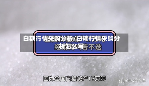白糖行情采购分析/白糖行情采购分析怎么写