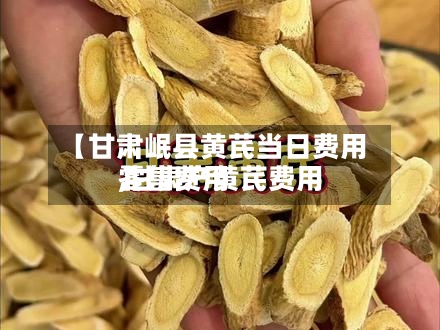 【甘肃岷县黄芪当日费用,甘肃产黄芪费用零售费用】-第2张图片