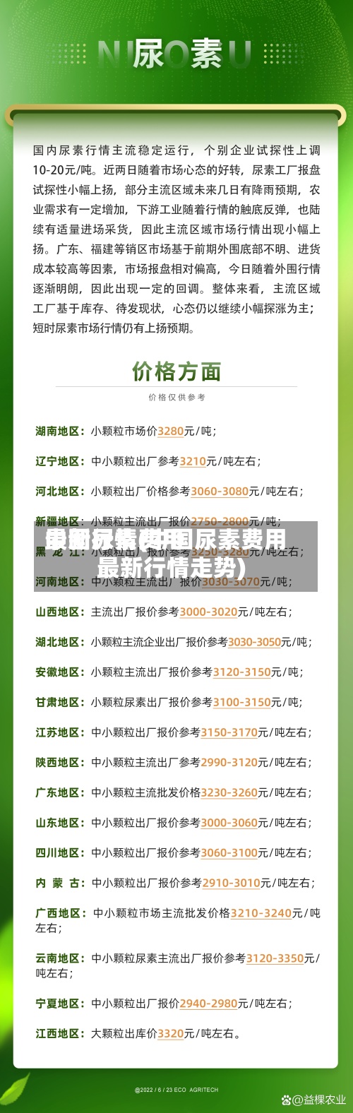 中国尿素费用最新行情(中国尿素费用最新行情走势)-第2张图片