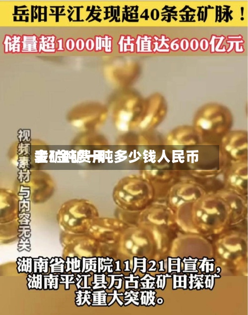 金矿吨费用表/金矿一吨多少钱人民币