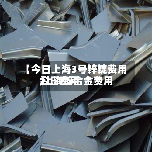 【今日上海3号锌锭费用,上海锌合金费用今日费用】-第2张图片