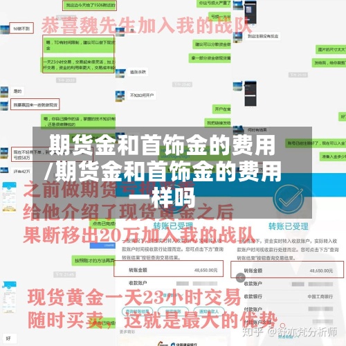 期货金和首饰金的费用/期货金和首饰金的费用一样吗-第2张图片