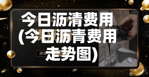 今日沥清费用(今日沥青费用走势图)
