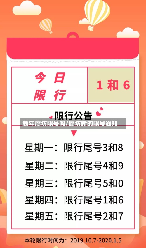 新年廊坊限号吗/廊坊新的限号通知