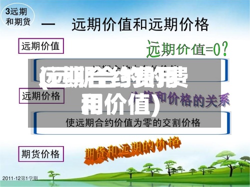 远期合约费用(远期合约的费用和价值)-第2张图片