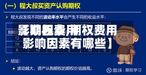 【期权费用
影响因素,期权费用
影响因素有哪些】-第2张图片