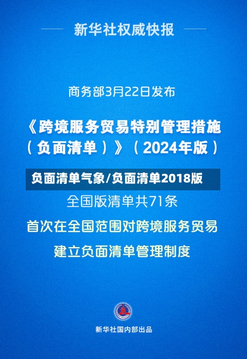 负面清单气象/负面清单2018版