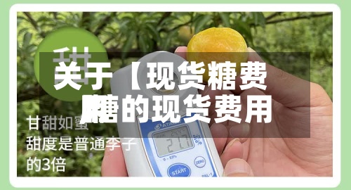 关于【现货糖费用,糖的现货费用】