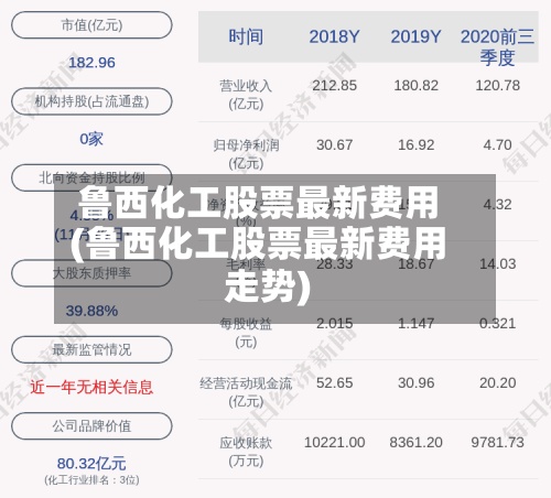 鲁西化工股票最新费用(鲁西化工股票最新费用走势)