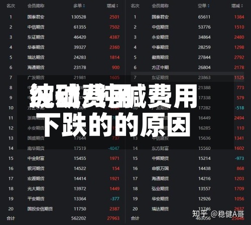 纯碱费用波动/纯碱费用下跌的的原因
