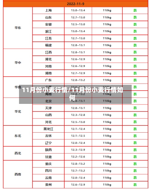 11月份小麦行情/11月份小麦行情如何-第3张图片