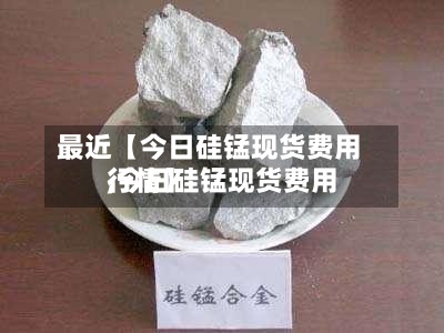 最近【今日硅锰现货费用,今日硅锰现货费用行情】