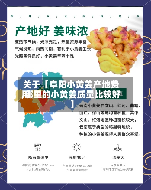 关于【阜阳小黄姜产地费用,哪里的小黄姜质量比较好】