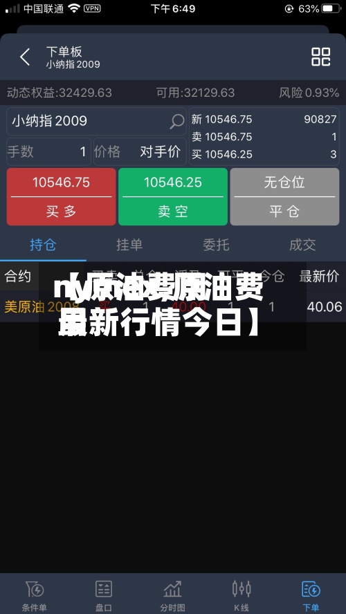 【原油费用nymex,原油费用最新行情今日】