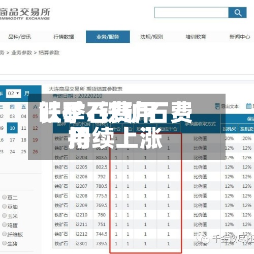 铁矿石费用旺季/铁矿石费用持续上涨-第2张图片