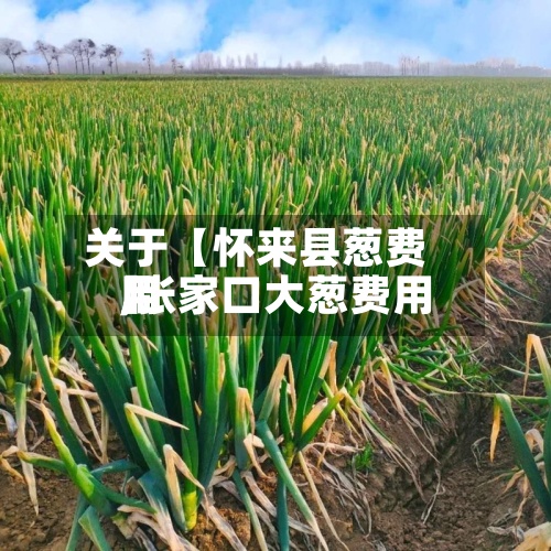 关于【怀来县葱费用
,张家口大葱费用
】-第2张图片