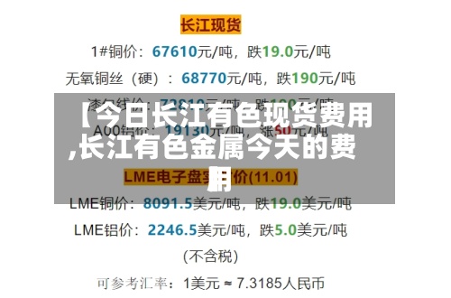 【今日长江有色现货费用,长江有色金属今天的费用】-第3张图片
