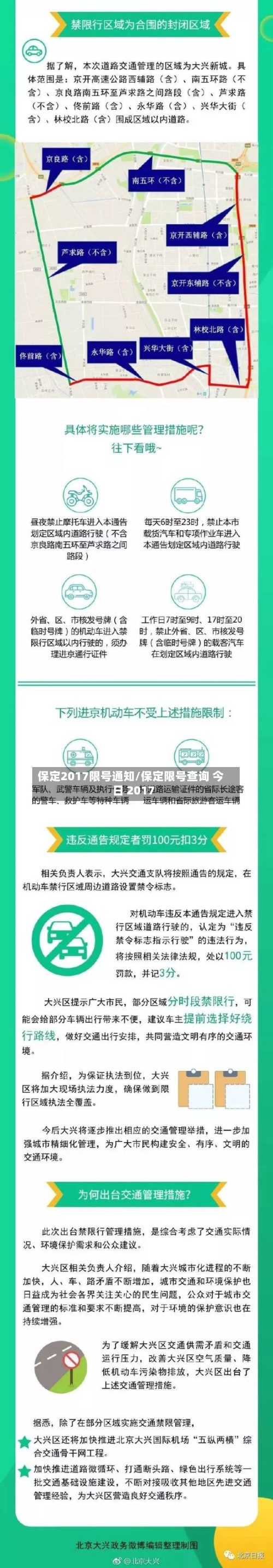 保定2017限号通知/保定限号查询 今日 2017