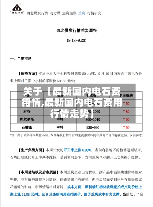 关于【最新国内电石费用行情,最新国内电石费用行情走势】
