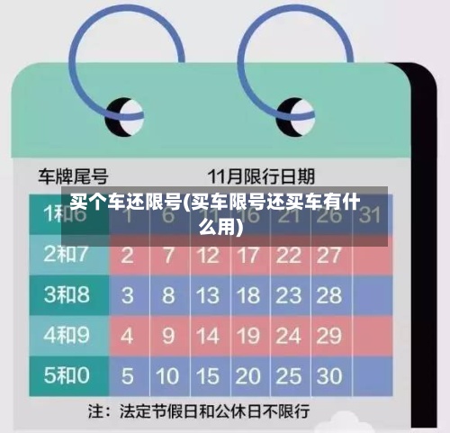 买个车还限号(买车限号还买车有什么用)-第2张图片