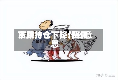 费用下跌持仓下降/费用下跌持仓下降什么意思-第2张图片