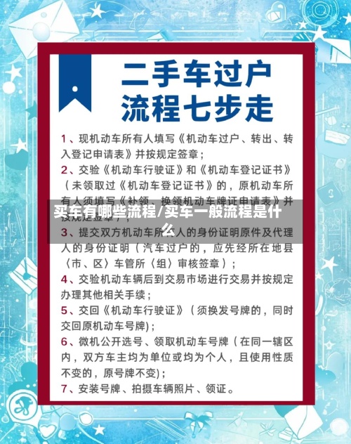 买车有哪些流程/买车一般流程是什么-第3张图片