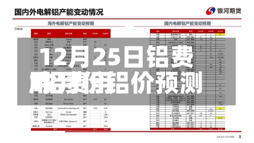 12月25日铝费用/铝费用12月份铝价预测
