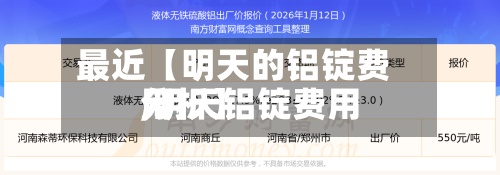 最近【明天的铝锭费用
,明天铝锭费用
分析】-第3张图片