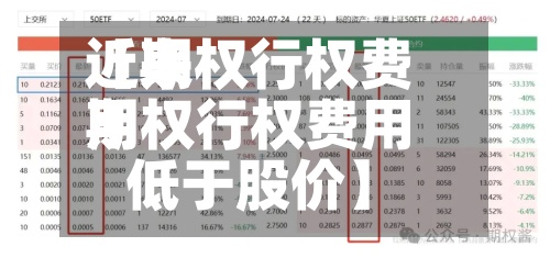 近来【期权行权费用期权行权费用低于股价】-第2张图片