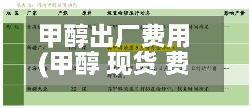 甲醇出厂费用(甲醇 现货 费用)-第2张图片