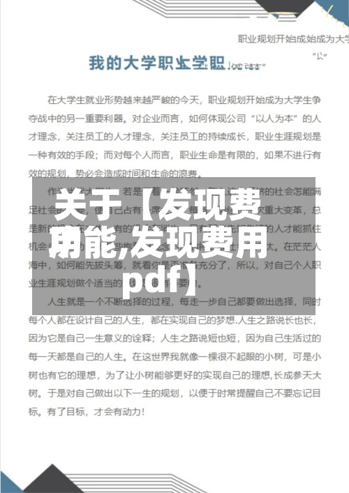 关于【发现费用功能,发现费用pdf】-第3张图片