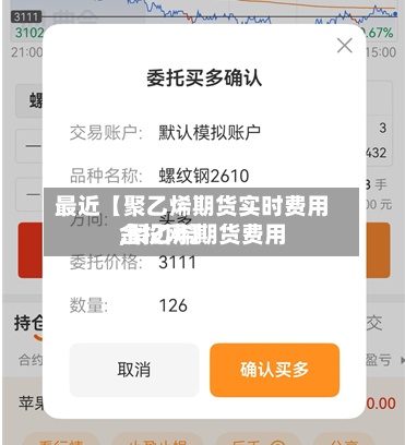 最近【聚乙烯期货实时费用
,聚乙烯期货费用
金投网】