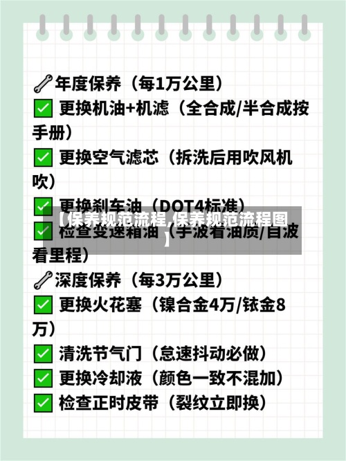【保养规范流程,保养规范流程图】-第2张图片