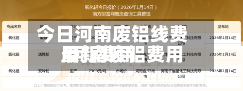 今日河南废铝线费用
/河南废铝费用
最新费用
-第3张图片
