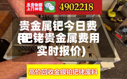 贵金属钯今日费用(钯铑贵金属费用实时报价)