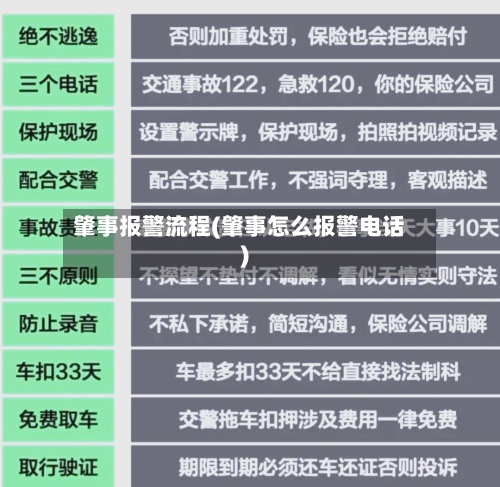 肇事报警流程(肇事怎么报警电话)-第2张图片