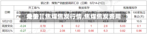 关于【焦煤焦炭行情,焦煤焦炭费用走势】-第2张图片