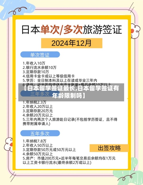 【日本留学签证最长,日本留学签证有年龄限制吗】
