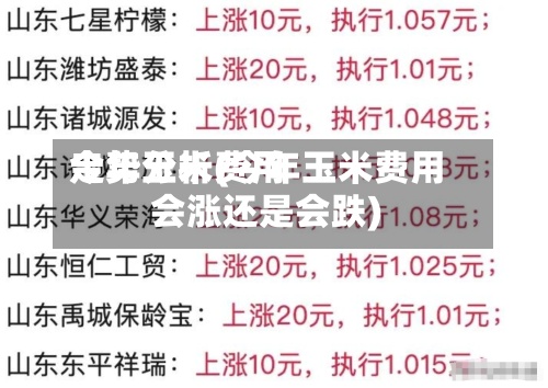 今年玉米费用走势分析(今年玉米费用会涨还是会跌)-第3张图片