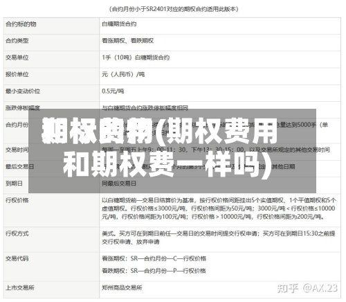 期权费用和标的物(期权费用和期权费一样吗)-第2张图片