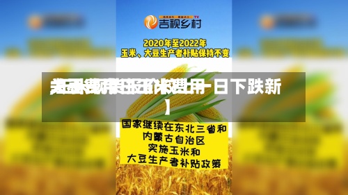 关于【今日玉米费用大豆费用,玉米现货报价较上一日下跌新】-第2张图片