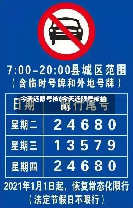 今天还限号被(今天还限号被拍吗)