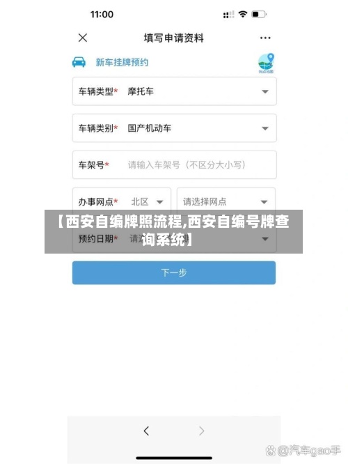 【西安自编牌照流程,西安自编号牌查询系统】