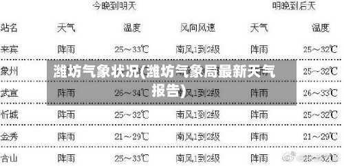 潍坊气象状况(潍坊气象局最新天气报告)-第3张图片