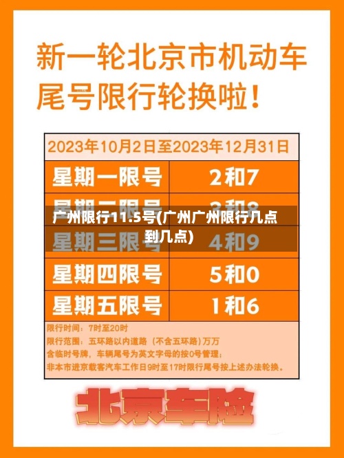 广州限行11.5号(广州广州限行几点到几点)-第3张图片