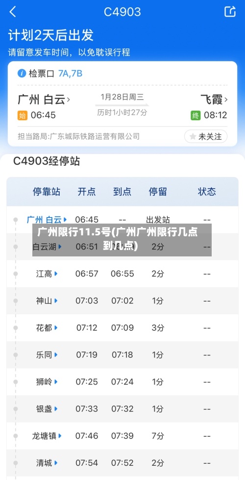 广州限行11.5号(广州广州限行几点到几点)-第2张图片