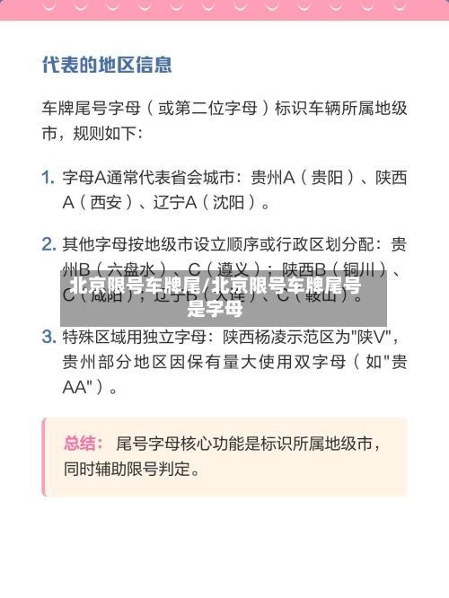 北京限号车牌尾/北京限号车牌尾号是字母