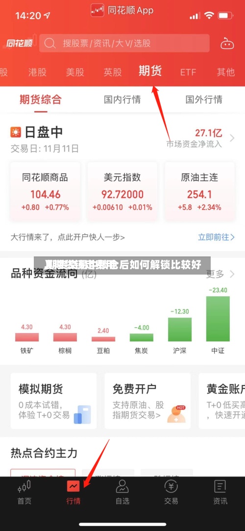 【期货锁定费用
,期货交易中锁仓后如何解锁比较好
】-第2张图片